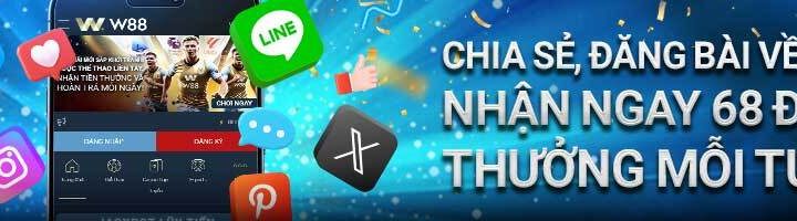 CHIA SẺ, ĐĂNG BÀI VỀ W88 – NHẬN NGAY 68 ĐIỂM THƯỞNG MỖI TUẦN